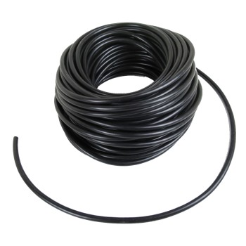 Cavo automotive 4 poli – cavo rimorchio 4 x 1,0 mm² in colore nero su sfondo bianco.