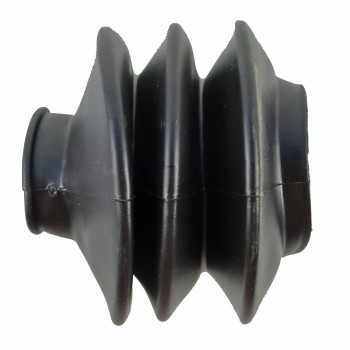 Soufflets Alko TYP 2,8VB – flexible et noir – vue de côté avec ouverture avant de 55 mm et arrière de 70 mm.