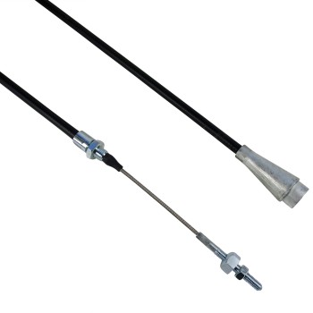 Câble Bowden – câble de frein adapté f. Humbaur / WAP avec cloche longue et embouts métalliques, noir et argent.