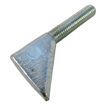 Verstellbolzen passend zu Peitz Radbremse R234-76 – Detailansicht mit dreieckigem Kopf und gewindetem Schaft in silber.