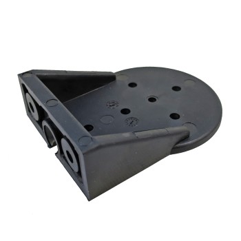 Rubber holder for Jokon type 272 position lights – front view showing black circular base and multiple mounting holes.