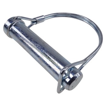 Sidevy – Fjäderklämma med skruv Ø16mm i silver, med uppåtriktat handtag och galvaniserad yta.