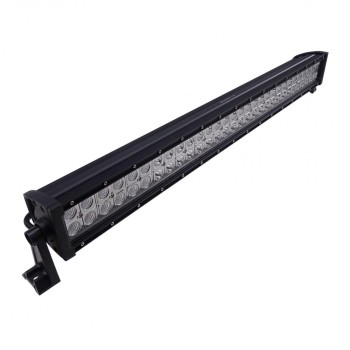 LED lysbalk – 180W med 60 LED lys i sort og hvid – sidevisning med to monteringshuller.