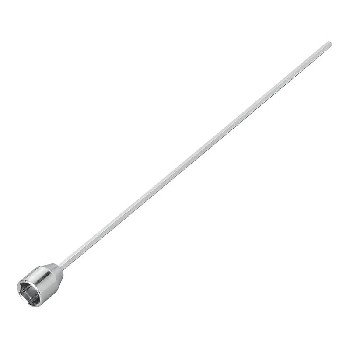 Prolunga adattatore 540 mm – attacco di 23 mm – finitura argento su sfondo bianco.