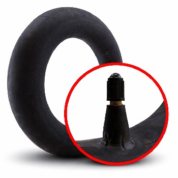Tube 10.5/80-20 TR15 valve – front view of a black tire tube compatible with 275/70-20 size.