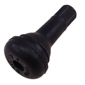 Venttiili TR415 kumiventtiili – musta korkki, 42,5 mm, 4,5 bar, edestä näkyvä kuva valkoisella taustalla.
