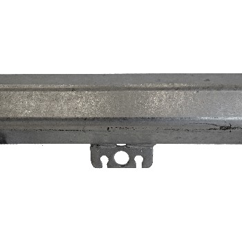 Alko Anhängerachse Compact – Seitenansicht mit bremshebel nach unten und gummibalg in silber und schwarz.