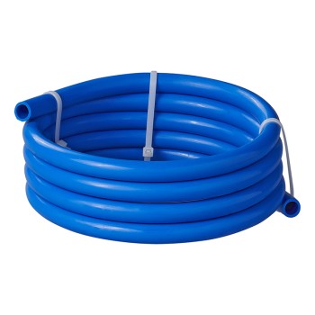 Drinking water hose – blue, 2.50m long with a diameter of 10x15mm, shown in a front view.