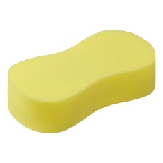Car sponge jumbo – front view in yellow, vacuum packed for easy cleaning of all surfaces.