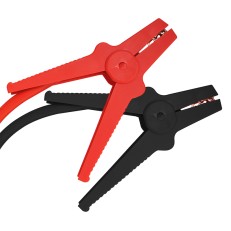 Jumperkabel 35 mm² – forfra med røde og sorte polklemmer, TÜV/GS-godkendt, fleksibelt kobberkabel.