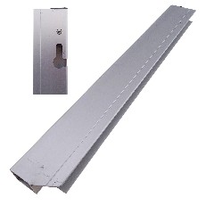 Contre-support 500mm gauche – en aluminium anodisé avec verrouillage à tenon champignon, adapté pour ridelle droite.
