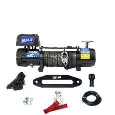 Elektrisk 12 V vinsch BST 13000 lbs – 5897 kg dragkraft med syntetisk lina