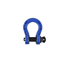 Bow shackle 8 t – front view showing robust blue design for recovery and off-road use