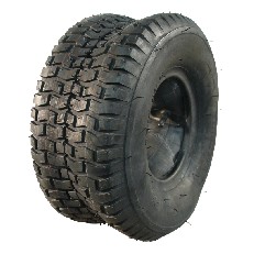 Pneumatico KINGS TIRE V-3502 15x6.00-6 – vista frontale con battistrada progettato per tosaerba e giardini.