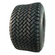 Pneumatico DURO HF-213 4PR TL per tosaerba – vista laterale con battistrada nero su sfondo bianco.