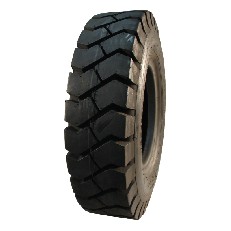 Sido vy av däck 6.50-10 KINGS TIRE V-2502 – svart traktordäck med djupt mönster och 10PR betyg.