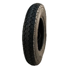 Pneumatico 2.50-6 KINGS TIRE V-6612 – vista angolata con battistrada e carcassa 4PR, colore nero su sfondo bianco.