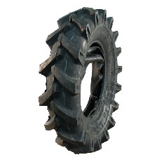 Traktordæk KINGS TIRE V-8509 5.50-13 – sort dæk med 4PR konstruktion set fra vinkel på hvid baggrund.