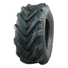 Dæk 16x6.50-8 KINGS TIRE V-8501 – sort med dybe riller og 4PR mærkning, set fra siden.