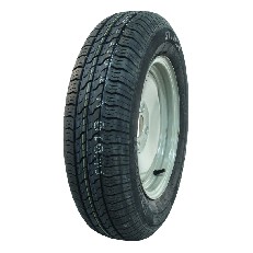 Vinkeldesign af dæk – GT Radial Kargomax ST-6000 M+S med mønster og dimension 155 R13C på hvid baggrund.