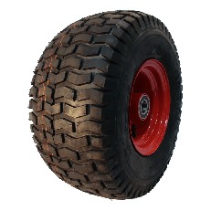Roue complète 18x9.50-8 KINGS TIRE V-3502 – jante en acier rouge avec pneu robuste et dimension adaptée.