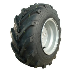 Roue complète 16x6.50-8 KINGS TIRE V-8501 – pneu noir avec bande de roulement agricole pour tracteurs.