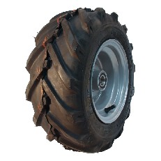 Zijaanzicht van het KINGS TIRE V-8501 compleet wiel 16x6.50-8 – met een V-8501 profiel en zwarte kleur.