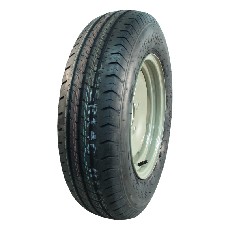 Complete wheel 185 R14C Linglong R701 M+S – angled view showing black tire and steel grey wheel finish.