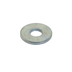 Rondelle M6 DIN 9021 – acier galvanisé, diamètre extérieur 18mm, finition passivée bleu, vue de face.