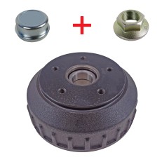 Set Bremstrommel passend f. Alko 200 x 50  5-Loch inkl. Kompaktlager 39/72x37mm