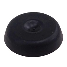 Vista dall'alto – spina per freno ruota BPW / Peitz in nero con superficie liscia e centro leggermente sollevato.