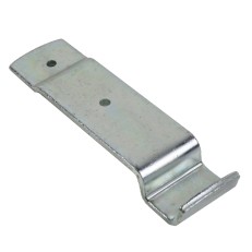 Modholder krøllet – galvaniseret stål – 145 mm lang med to borehuller på 4,9 mm diameter.