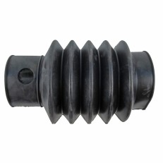 Soffietto adatto f. Peitz / BPW / WAP – design rigato, apertura circolare, struttura flessibile, colore nero.