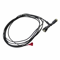 CHF-kabel för elektrisk slagbegränsare – svart och röd kabel med elektriska kontakter och lång längd.