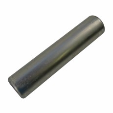 Vista frontale dell'accumulatore a molla Alko – cilindro lungo 147 mm con finitura argentata.