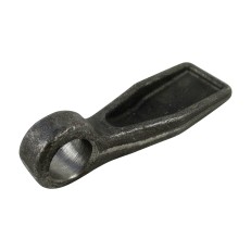 Forfra – Drop-in-øsken størrelse 1 til svejsning, rå stål, 85 mm lang med en diameter på ca. 16 mm.