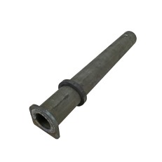 Drawbar for overrun device Schlegl type SFV 35/SFH 35 – angled view showing gray cylindrical shape and black rubber ring.
