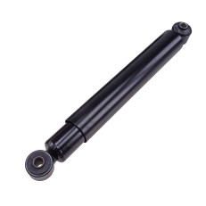 Wheel shock absorber universal extra long – front view showing black finish and mounting holes for installation.