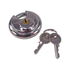 Schloss / Vorhängeschloß Ø 50mm mit 2 Schlüsseln für Anhänger Diebstahlsicherung
