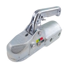 Giunto a sfera Winterhoff TIPO EM350R – vista frontale con foro tondo da 60 mm e fori per perni da 14,5 mm, finitura...