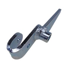 Leva di deviazione Peitz PAV/SR – finitura in acciaio zincato con estremità curva e giunto saldato.