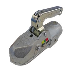 Giunto a sfera Winterhoff TIPO WW350R – vista laterale con foro per tubo tondo da 60 mm e leva di bloccaggio.