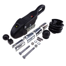 Frontvy av Winterhoff WS 3000 – svart och silver säkerhetskoppling med gummibälg och låsarm.