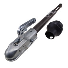 Kit di riparazione lato – timone Ø 45 mm, soffietto in gomma, finitura galvanizzata, colore argento e nero.