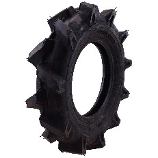Däck 4.00-10 KINGS TIRE V-8816 – svart med aggressivt mönster för traktorer, sett från sidan.
