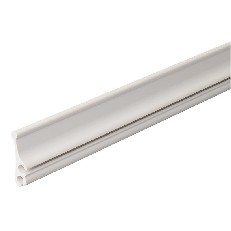 ProPlus Awning Rail Doubling Duo Keder – front view showing a white double keder channel, 100 cm long for Ø5-6 mm.