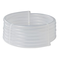 Drinking water hose – transparent 5m length with a diameter of 10x15mm on a plain white background.