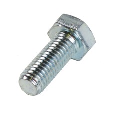 Vite a testa esagonale M12 x 30mm – acciaio 8.8 zincato con finitura A2K su sfondo bianco.