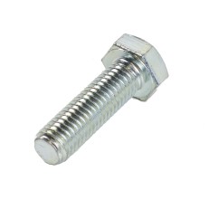 Vite a testa esagonale M12 x 40mm – acciaio 8.8 zincato con finitura A2K, vista laterale su sfondo bianco.