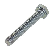 Vite a testa esagonale M6 x 40mm – acciaio 8.8 zincato con finitura A2K, vista laterale su sfondo bianco.
